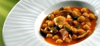 Garbanzos con rape Garbanzos con rape